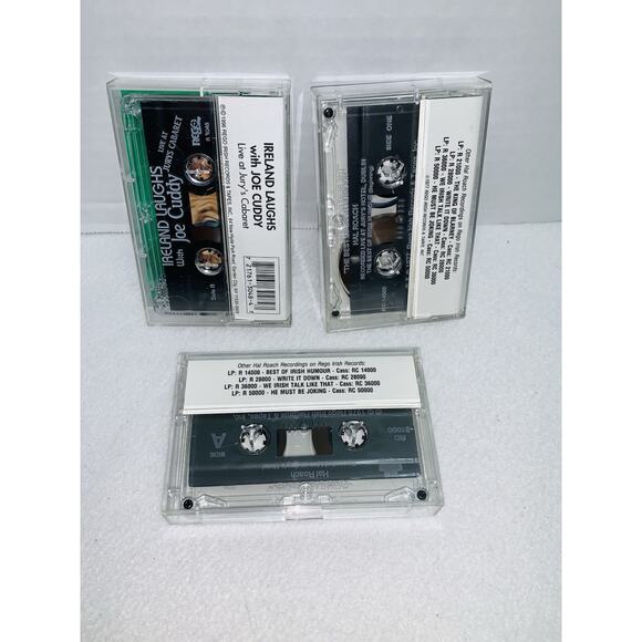 3 Tapes Lot Ireland Laughs w Joe Cuddy Hal Roach Jurys Cabaret Cassette Tapes - Picture 4 of 5